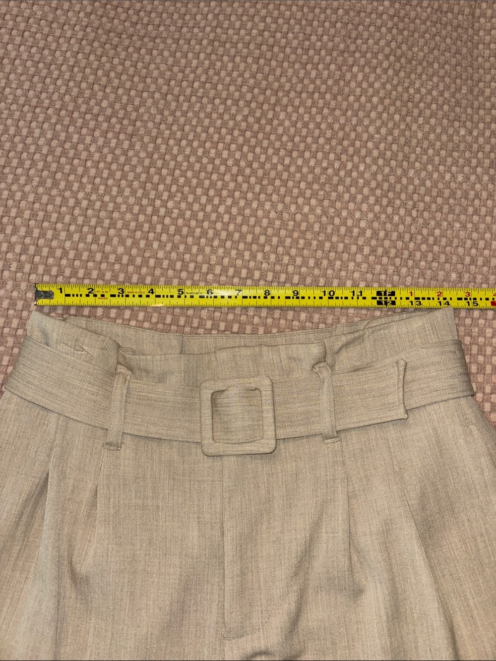 Nine West High-Waist Wide-Leg Pants - Beige size M - Picture 4 of 9